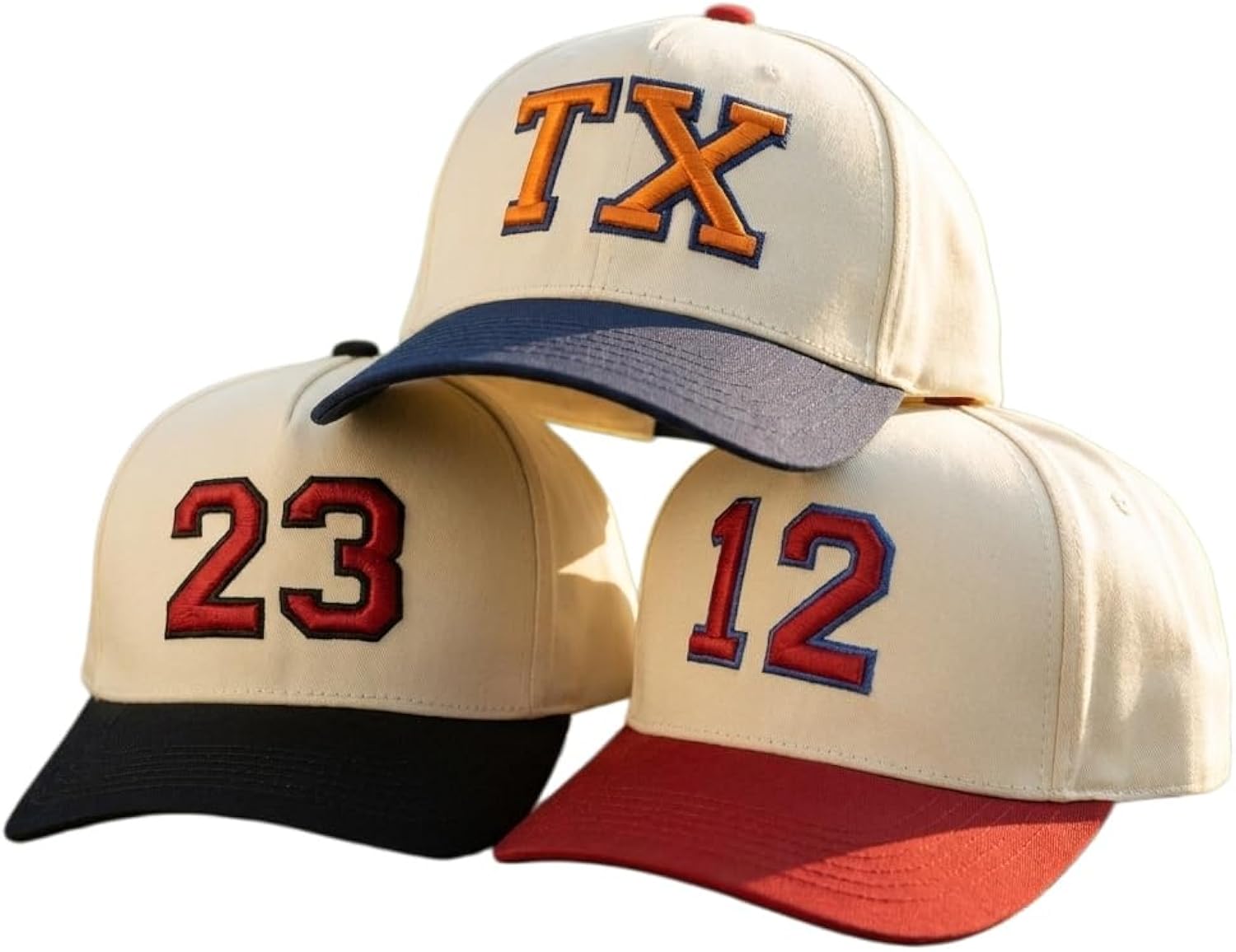 Custom Number & Letter Embroidered Baseball Cap – Unisex Adjustable Hat for Adults & Kids, Comfortable Sports Cap for Daily Use, Team Events & Game Day Multicolor