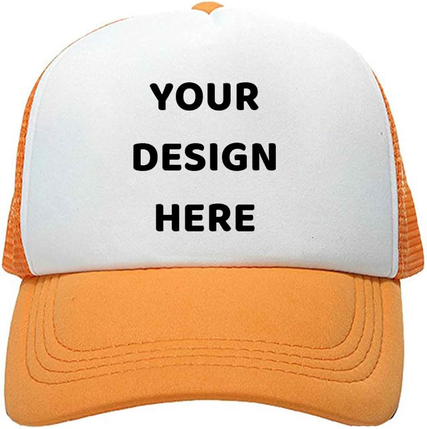 Customized Personalized Design Your Logo Unisex Trucker Hat Custom Mesh Baseball Cap