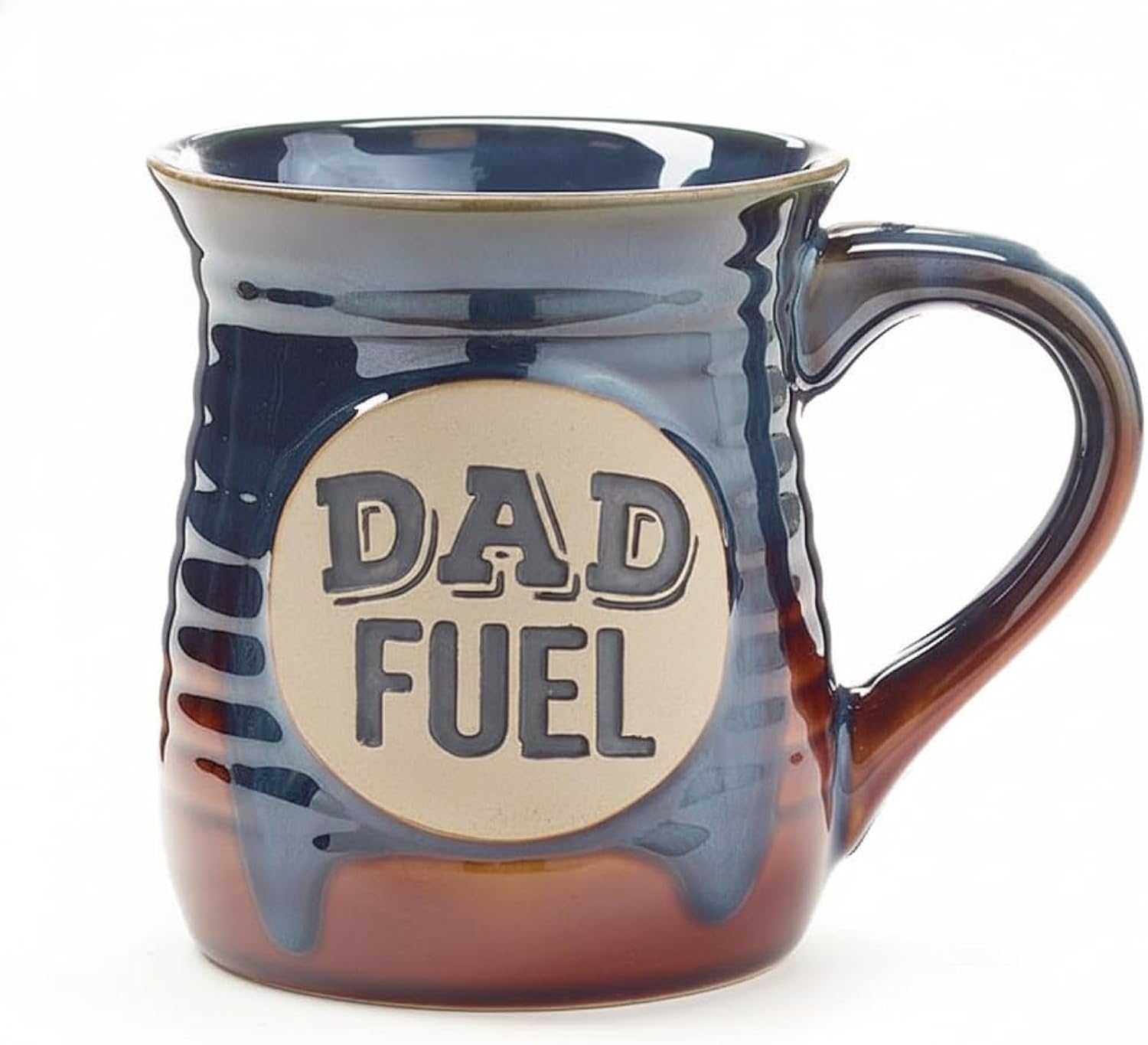 Burton + Burton Dad Fuel Mug - 14 oz Funny Novelty Coffee Cup for Dad, Husband, or New Papa - Microwave & Dishwasher Safe