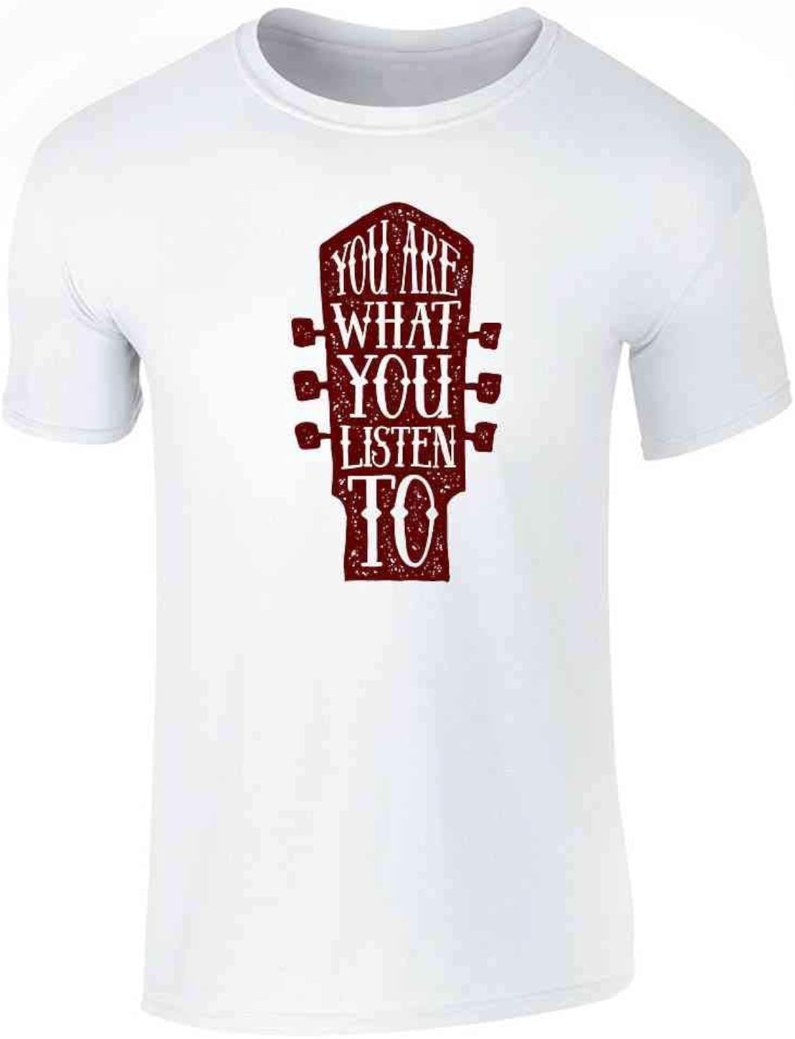 You are What You Listen to Music Retro Vintage Guitar Band Graphic Tee T-Shirt for Men