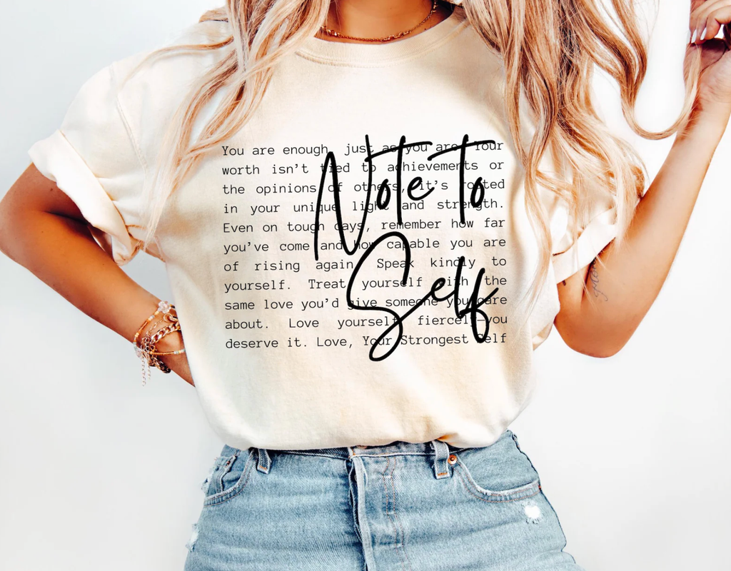 Note To Self Comfort Color Tee