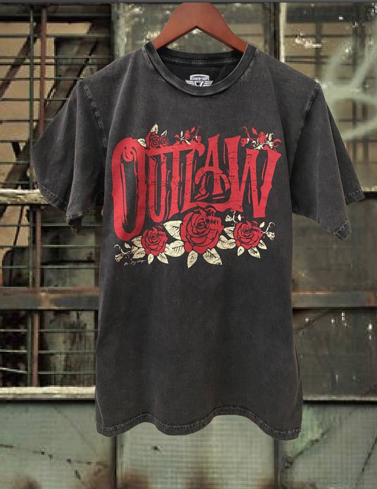 Outlaw Vintage Relaxed Acid Wash Unisex Tee