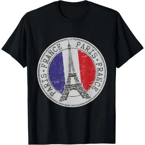 583 Paris France Eiffel Tower Travel T-Shirt T-Shirt Made in USA
