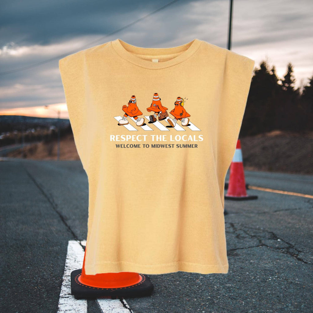 Midwest Summer Traffic Cone Muscle Tank - Respect Locals