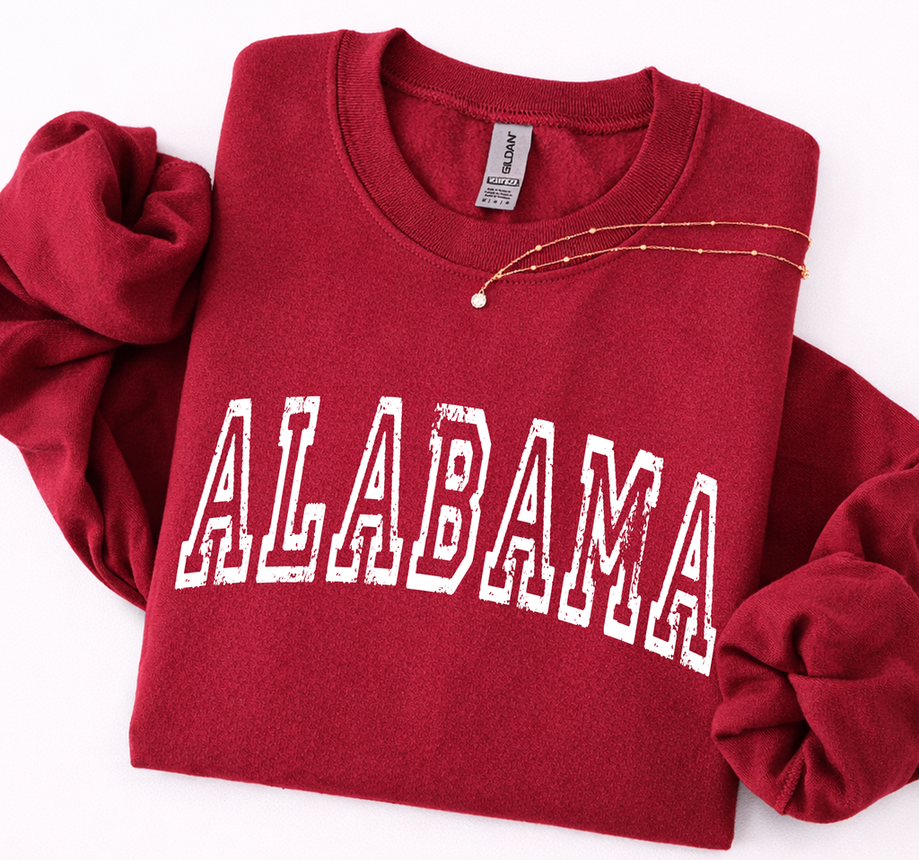 Custom College Town Crewneck Sweatshirt, University Spirit