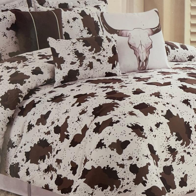 6 Piece Cow Comforter Set