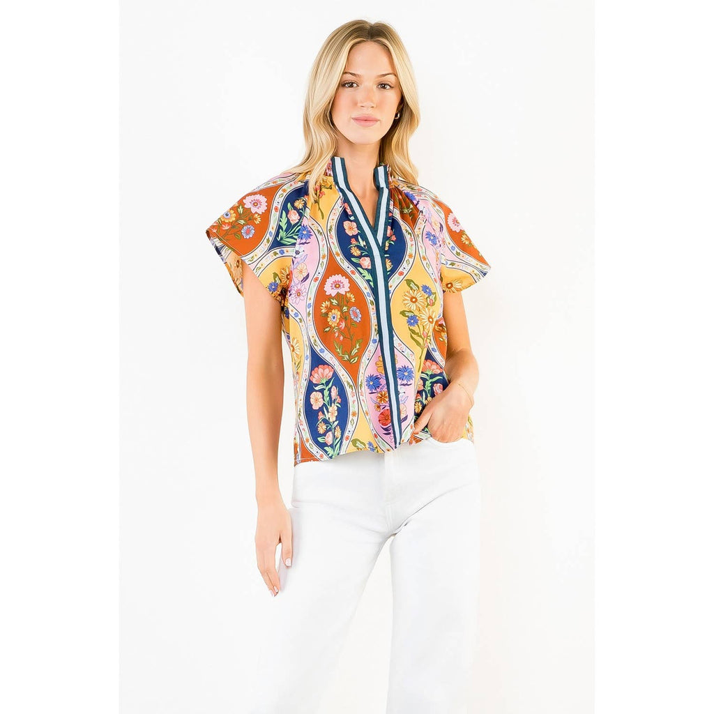 Top with All Over Print
