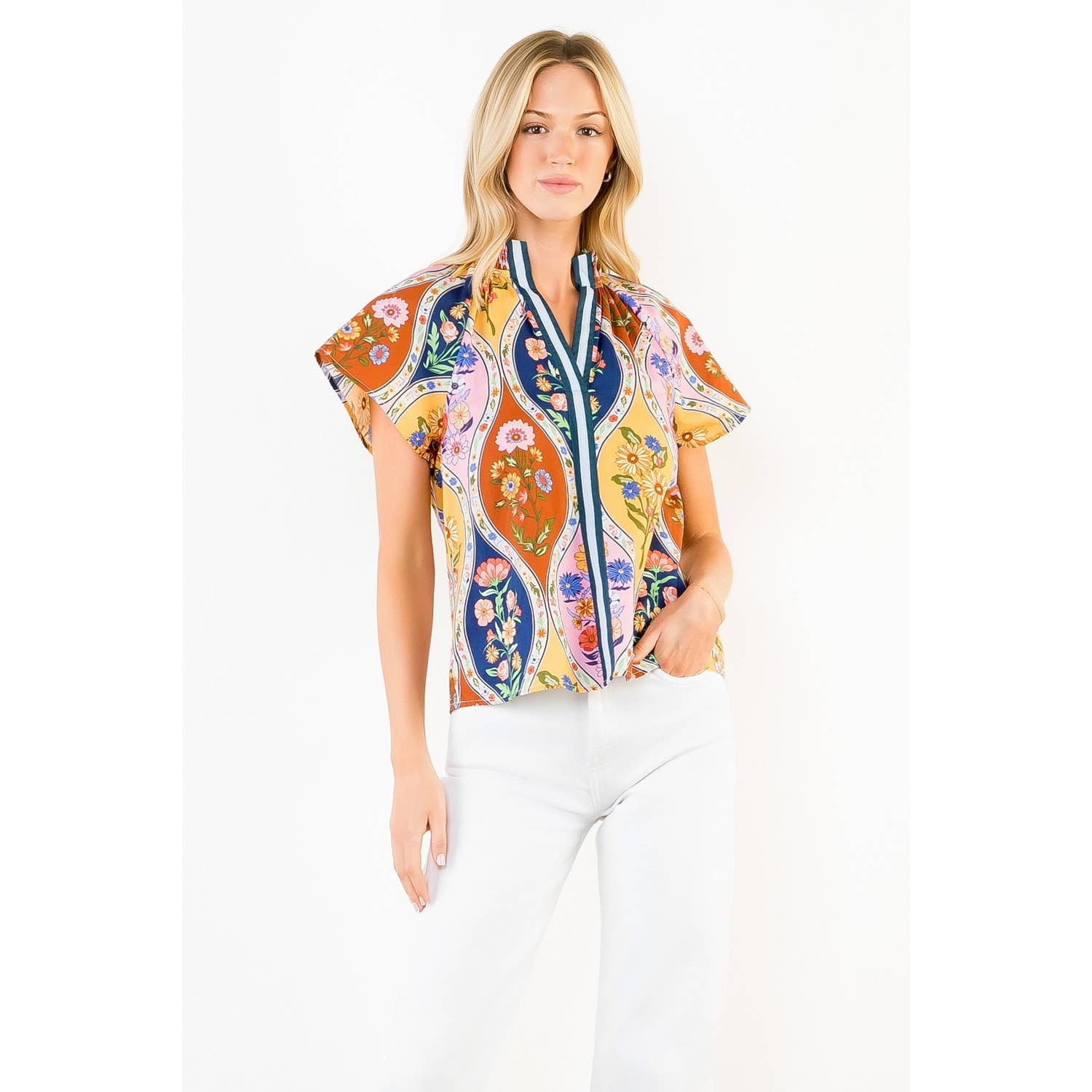 Top with All Over Print