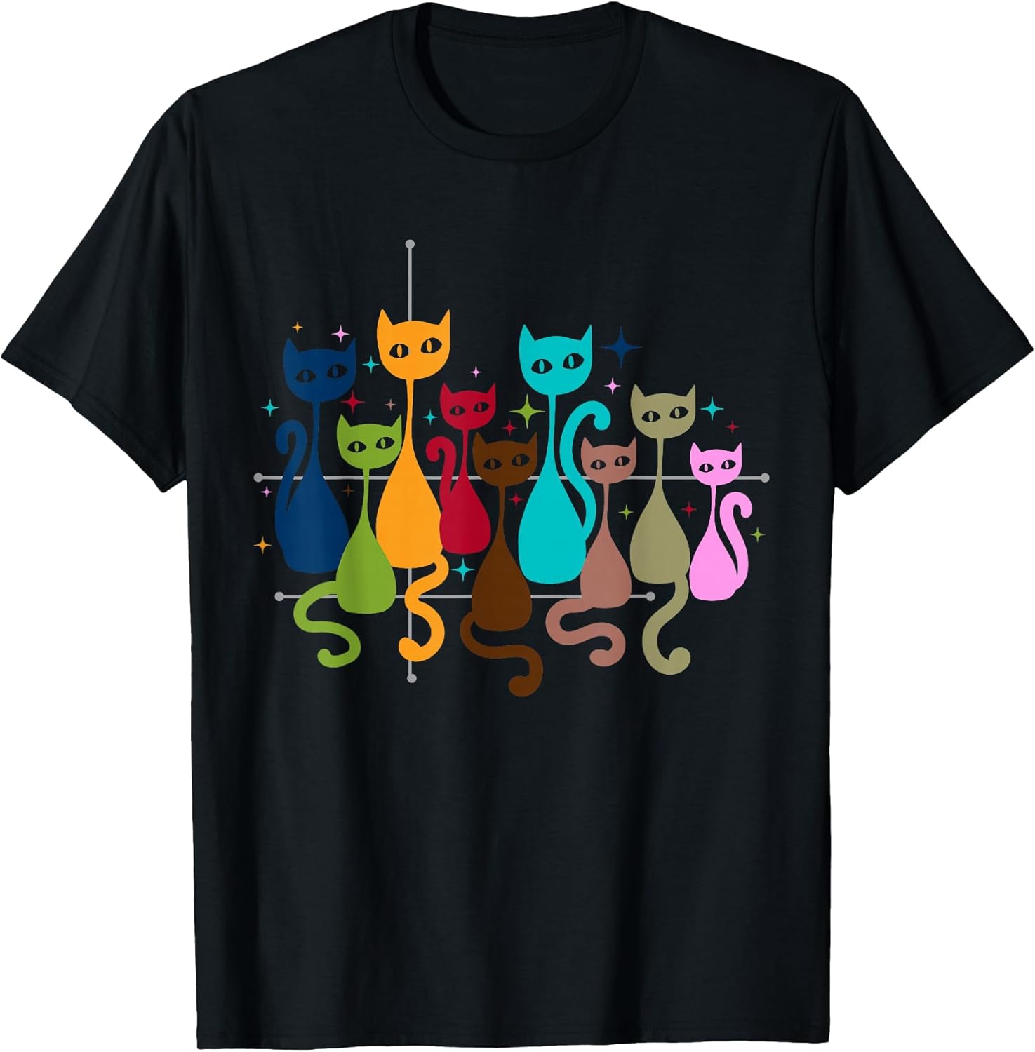 Classic Art Kitten Lover Vintage Artwork Cute Cat T-Shirt