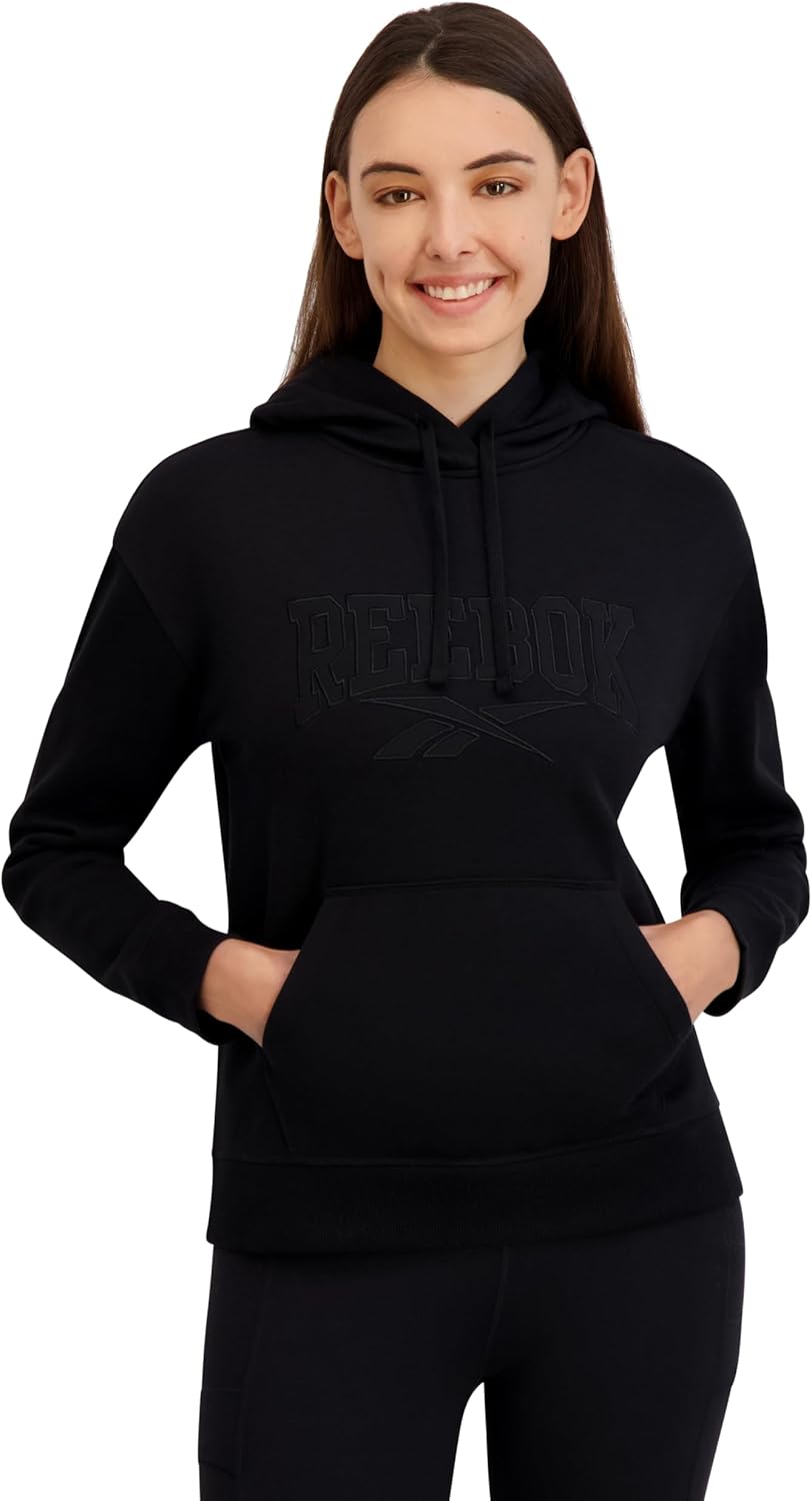 Women's Satin Applique Graphic Hooded Sweatshirt