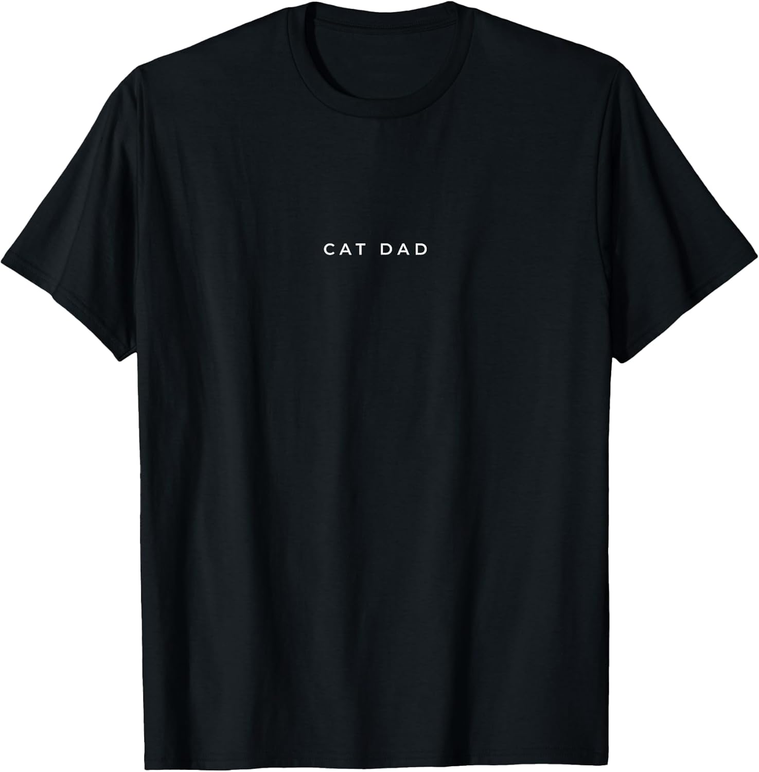 Cat Dad Cat Lover Funny Cat Minimalist Subtle Cat T-Shirt