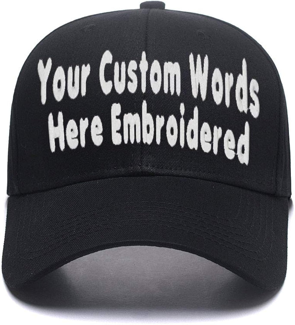 Custom Baseball Hat, Embroidered. Unisex Personalize Gifts Curved Bill Dad Cap