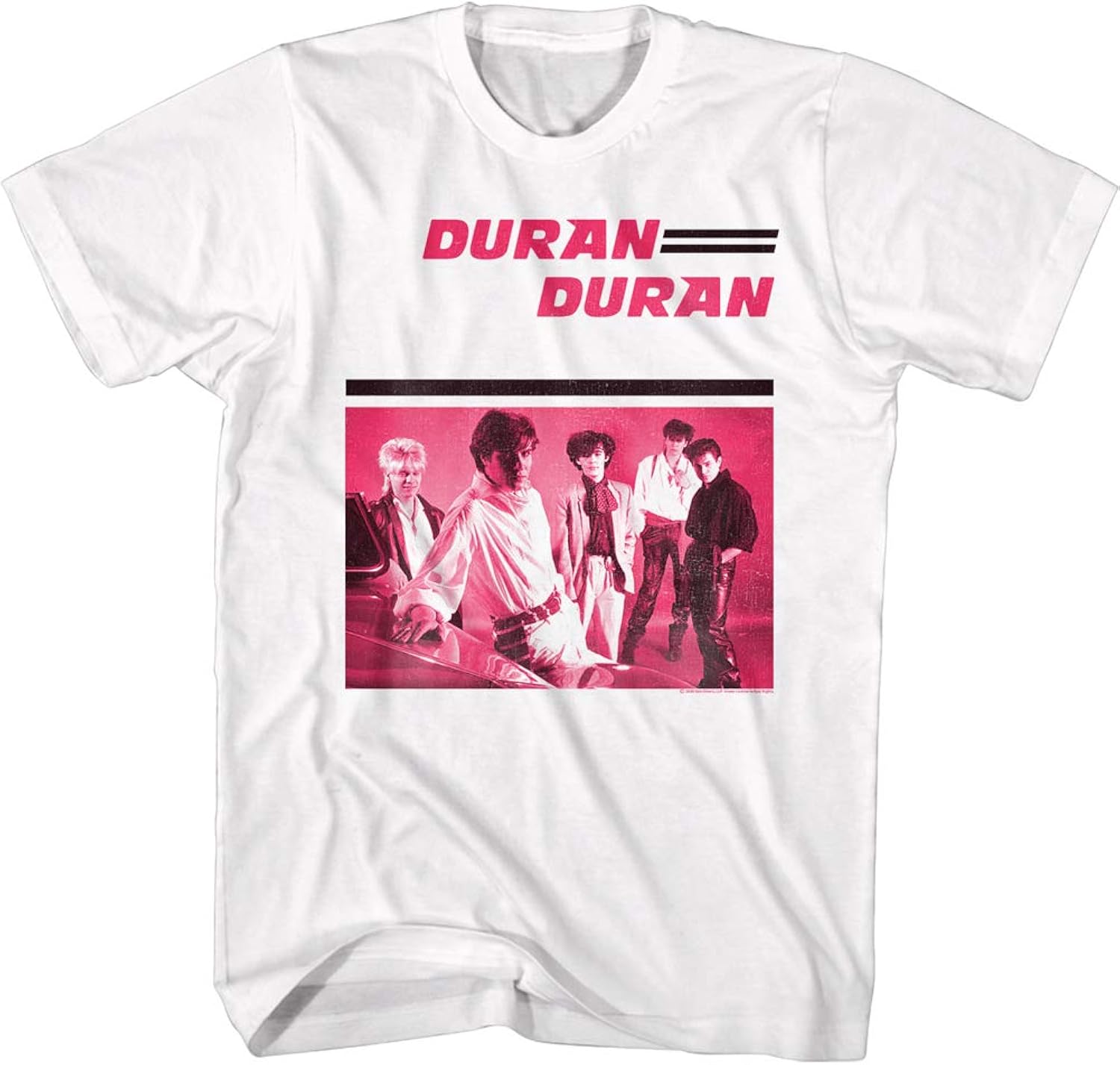 Duran Duran 80s Music Band Image Adult Short Sleeve T-Shirt Graphic Tee
