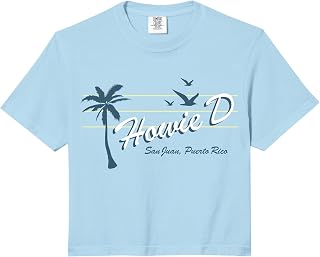 Palm Logo On Baby Blue Comfort Colors Crop Top