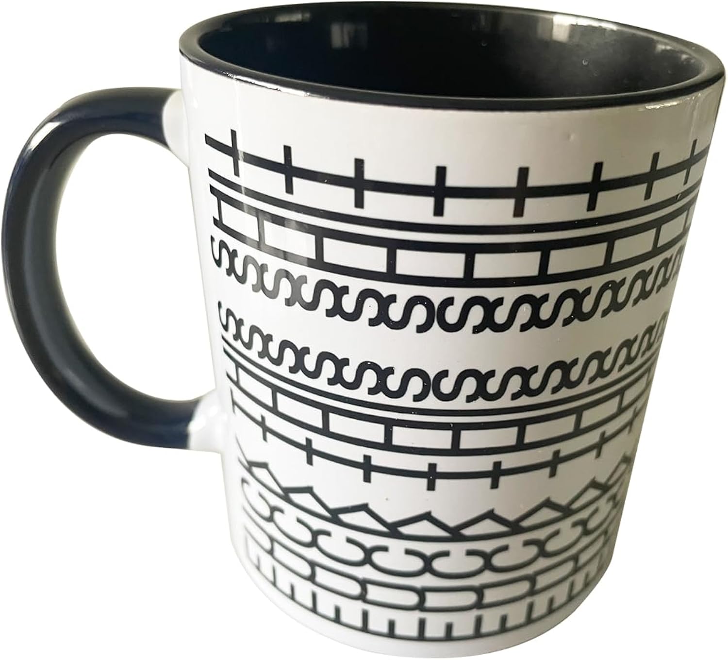 11 Oz Hidden Message Ceramics Coffee Mug，Funny Coffee Mug For Office Gifts (Black)