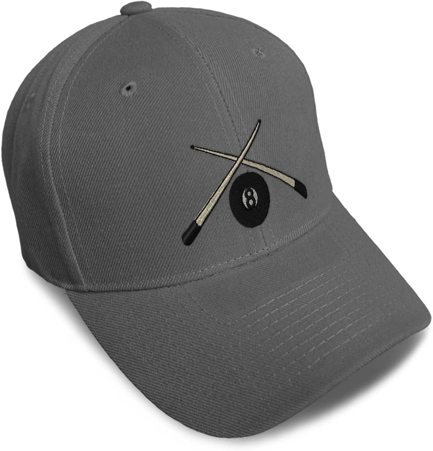 Baseball Caps for Men & Women Embroidered Pool Cues Embroidery Ladies & Men Baseball Hats Acrylic