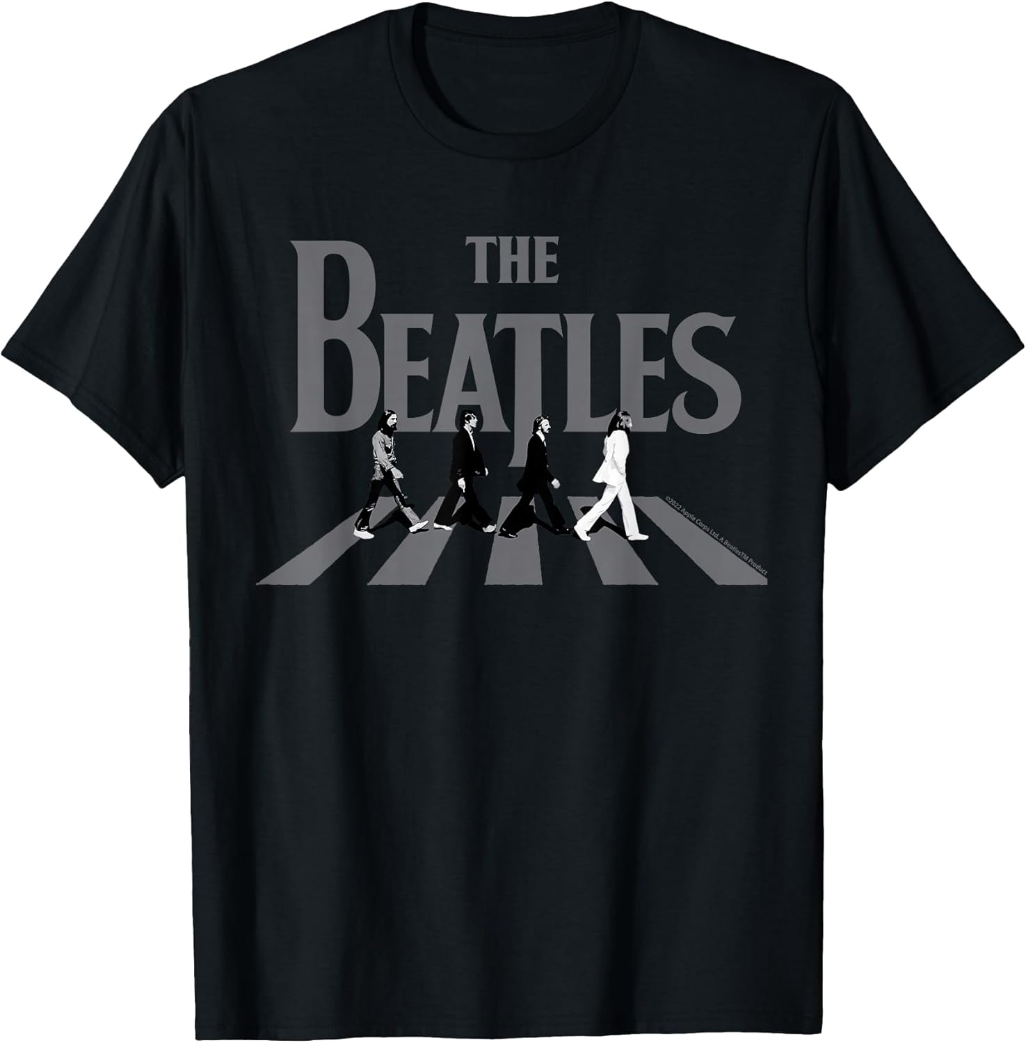 Abbey Road Greyscale Album Cover T-Shirt