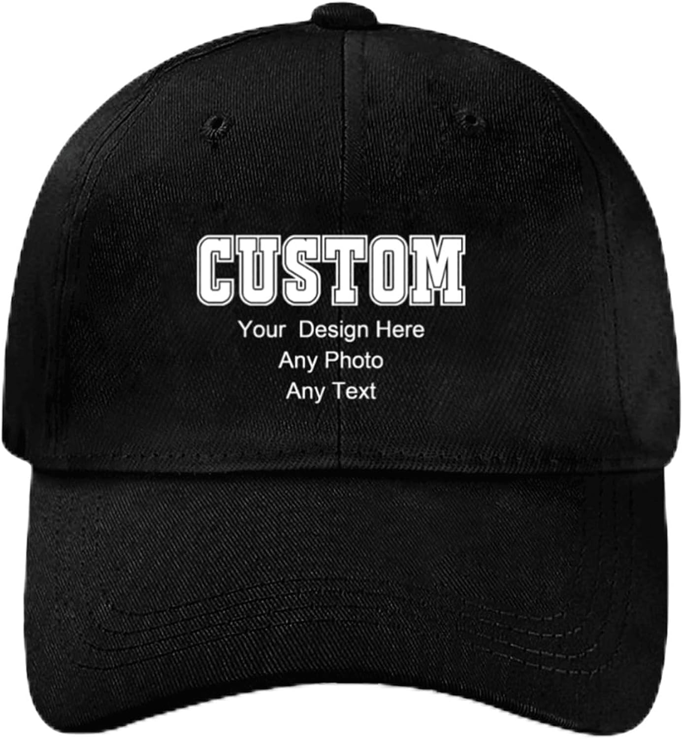 Custom Baseball Cap for Men Women - Personalized Trucker Hat, Design Your Own Logo & Text, Adjustable Sun Hat for Gifts