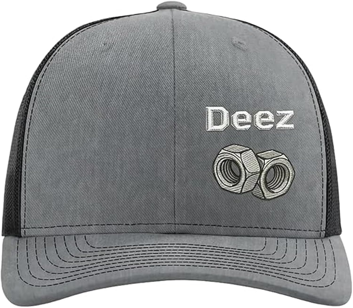 Deez Embroidered Premium Quality Adjustable Hat, Funny Trucker Cap, Breathable Mesh Design Gift for Men Women