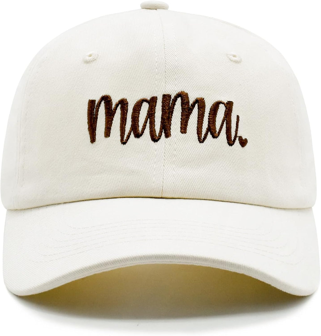 Mama Hat for Women, Mama Gifts for Mother's Day Birthday, Adjustable Cotton Embroidered Mom Baseball Cap