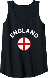 Womens England with English Flag for Ladies/Women & Girls England Tank Top