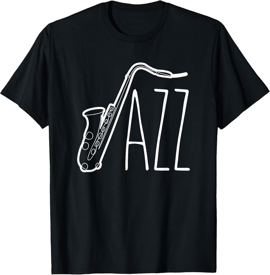 Cool Saxophone For Men Women Jazz Music Band Musician Player T-Shirt