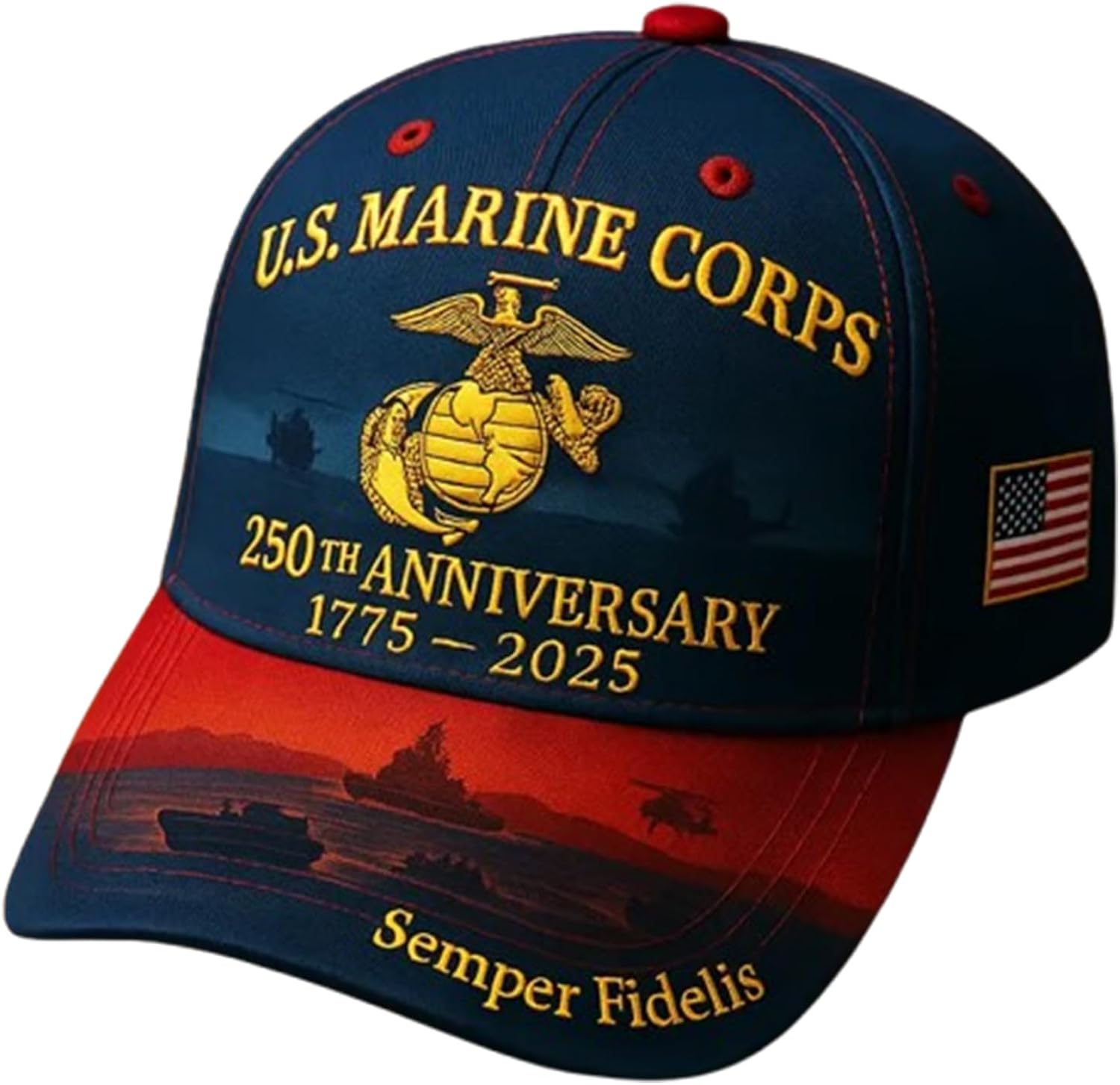 250th Anniversary Army Hat,Embroidered Tribute Veterans Hat History from Cap for Honoring Our Military Heroes