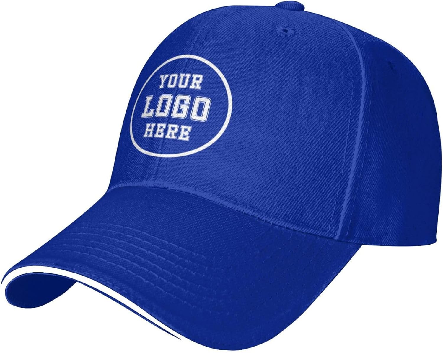 Custom Hats for Men Women, Customized Personalized Light Blue Trucker Baseball Cap Hats with Text Logo Picture for Driving Outdoor Activities, Customizable Gifts with My Own Design, 1