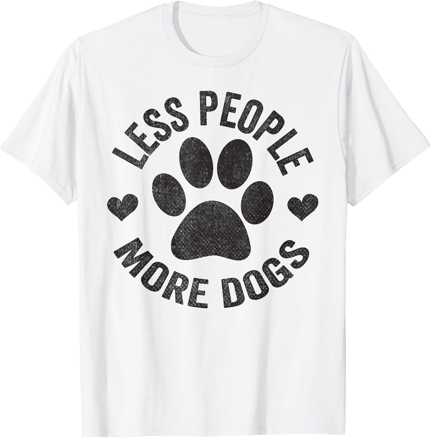 Less People More Dogs Shirt Funny Dog Tshirt For Dog Lovers T-Shirt
