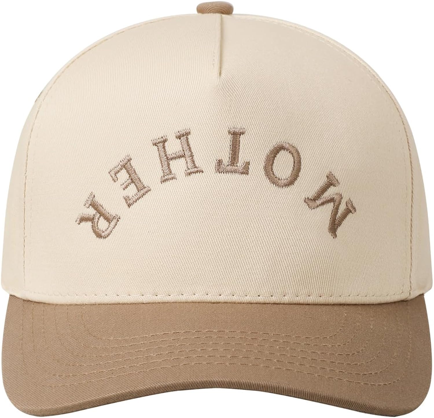 Two-Tone Vintage Canvas Trucker Hats for Men & Women, Adjustable Size Baseball Caps with Trendy Embroidered Design