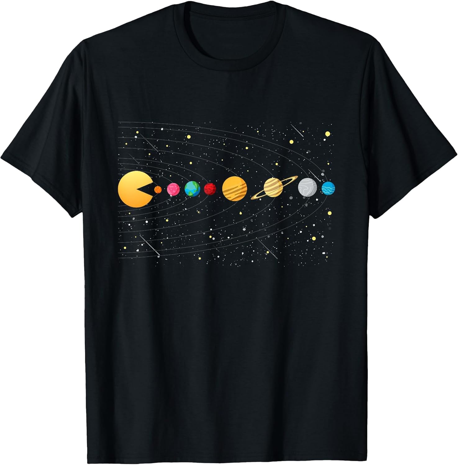 Funny Solar System - Astronauts Space Video Games T-Shirt