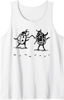 Dancing Lady Bugs Happy Little Insects Nature Lovers Tank Top