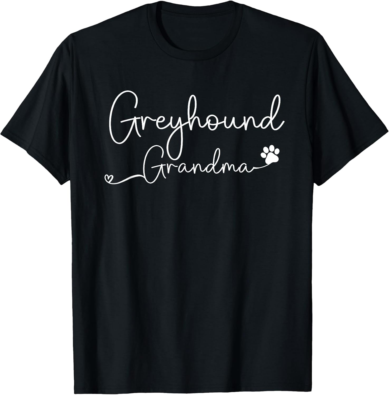 Greyhound Grandma Design Greyhound Dog Lovers T-Shirt for Men Women Kids