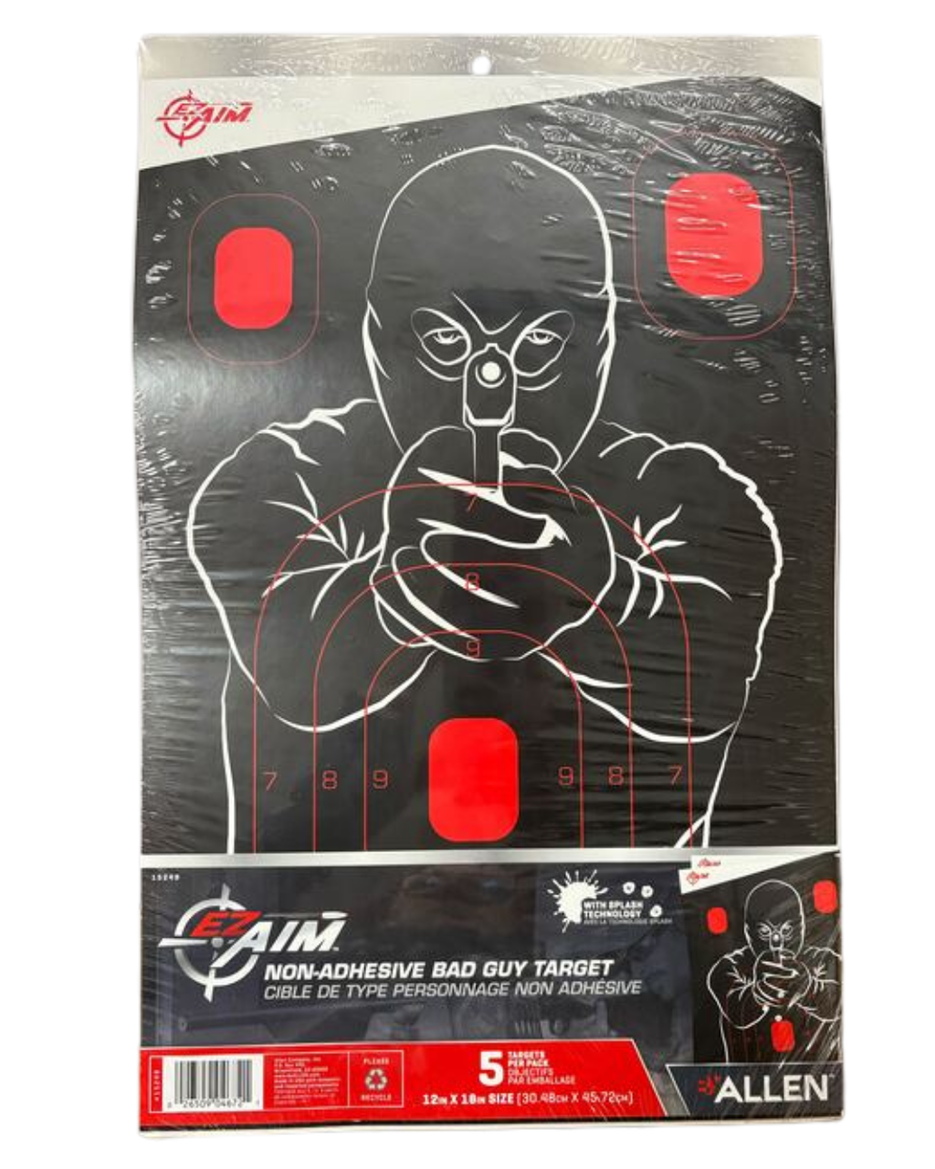 Non-Adhesive Bad Guy Target