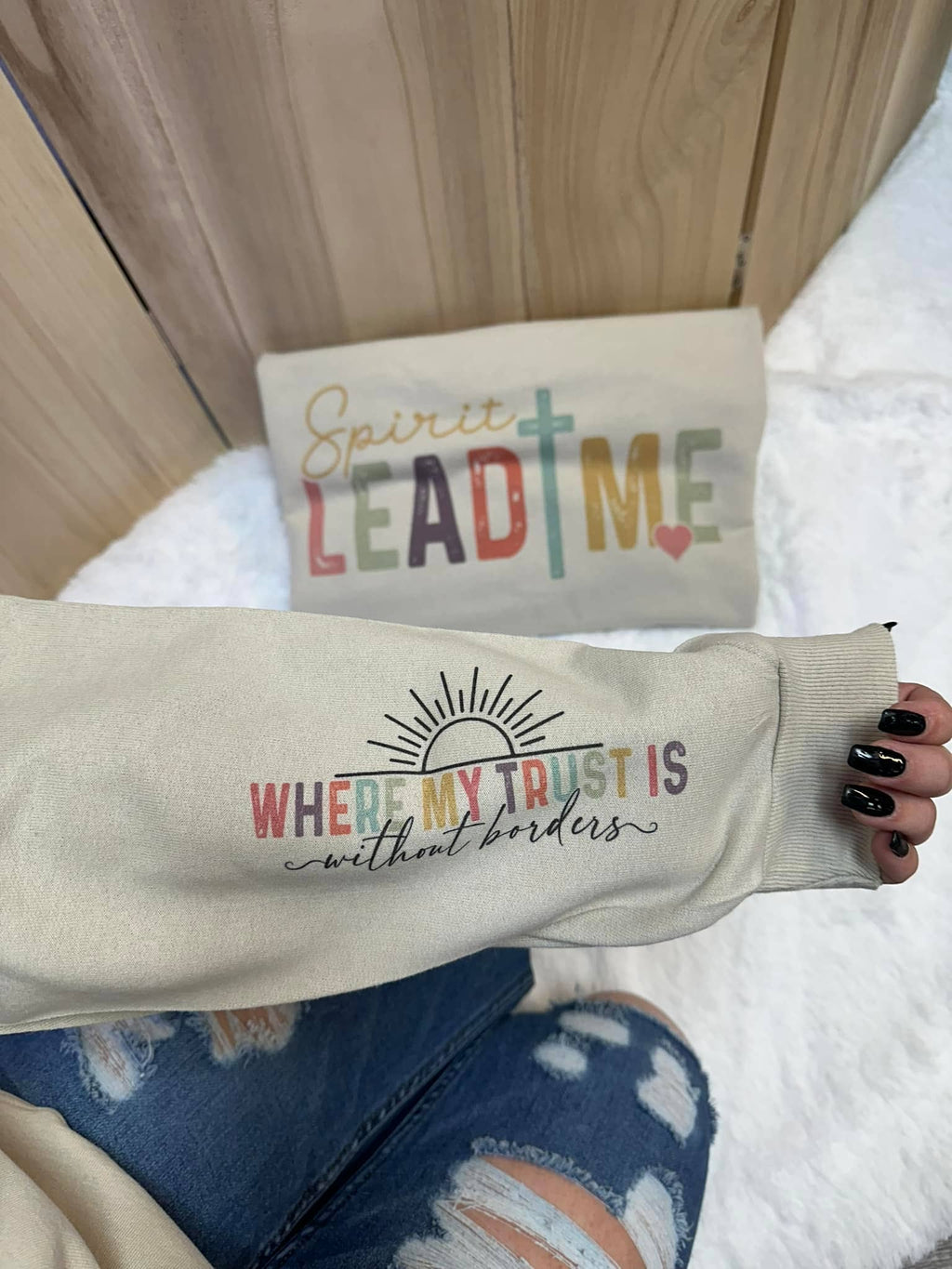 Spirit Lead Me Sweatshirt On Sand