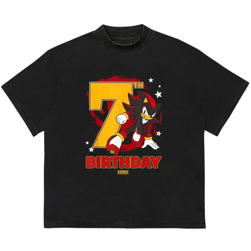 7 Birth Day Soniiic T-Shirt Trendy Gift for Him Lightweight and Breathable Hoodie, Sweatshirt | DripVista.com