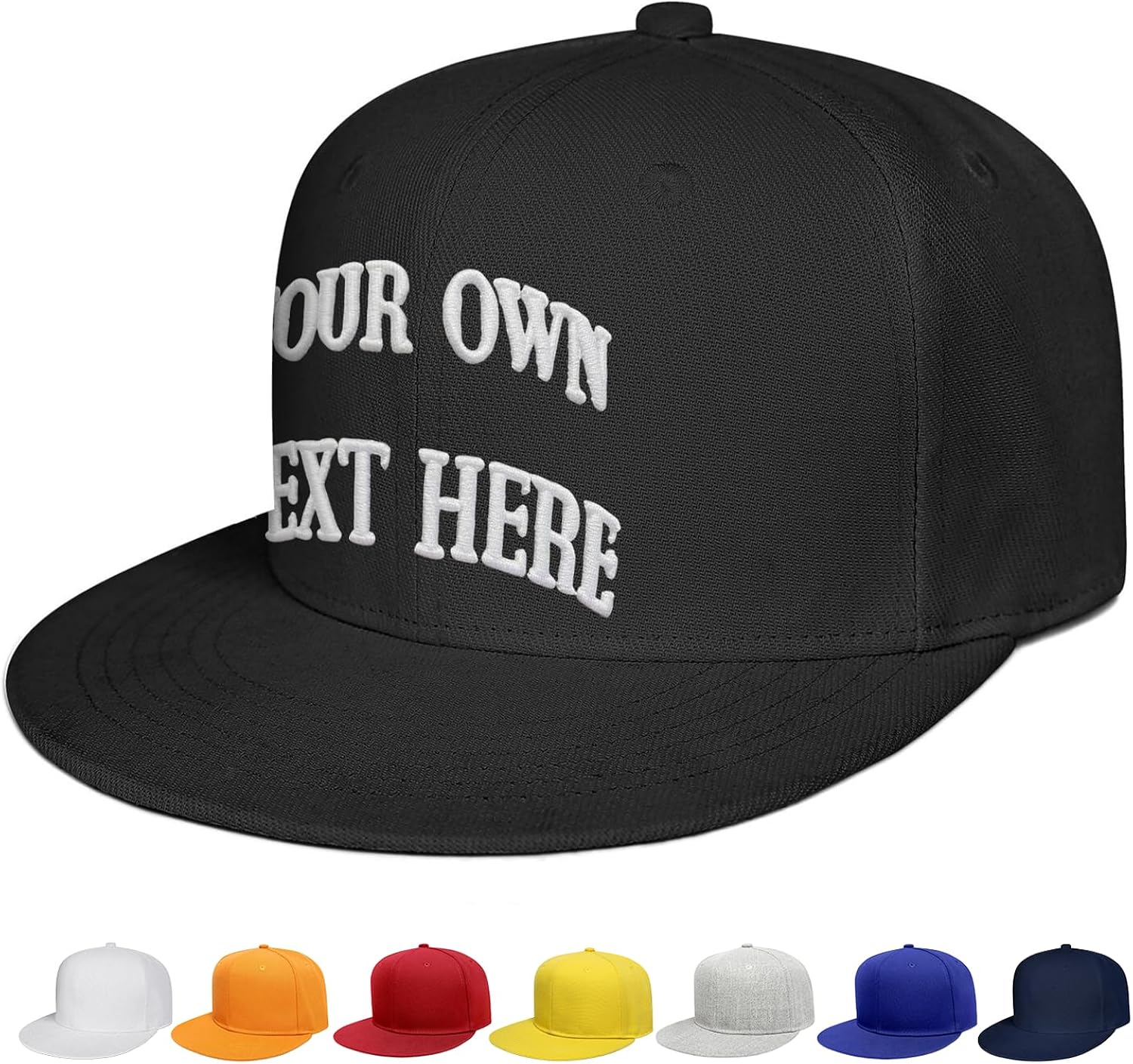 Custom Baseball Cap with Embroidery Text Logo and Print Photo,Image, Personalized Adjustable Fit for Adults/Kids