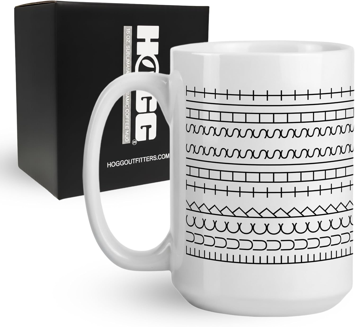 Hogg Hidden Message Coffee Mug, 15 oz Ceramic Funny Coffee Cup, Hidden Message Mug, F This S Cup, Birthday Gag Gifts for Women, Adult White Elephant Gifts, Novelty Items for Adults