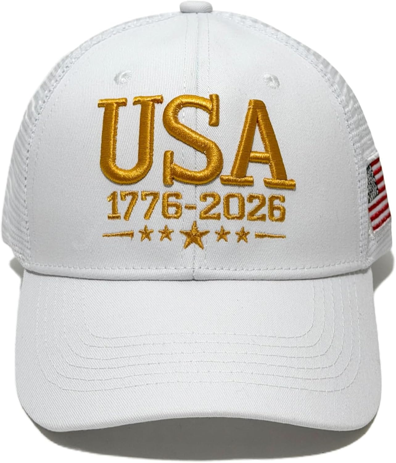 250 Anniversary USA Hat|250th Anniversary USA hat|1776-2026 Embroidery Patriots Hat Mesh-Back Cap for Men Women