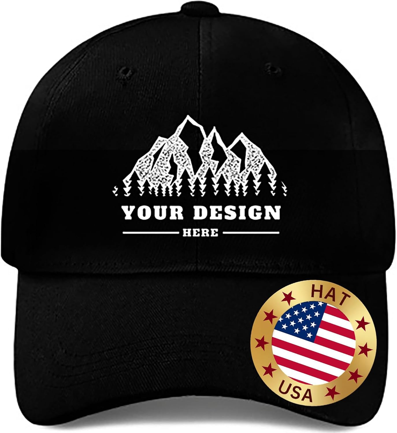 Bulk Custom Hat Your Design Here Personalized Logo Hats Adjustable Unisex Adult Baseball Cap Custom Trucker Hat
