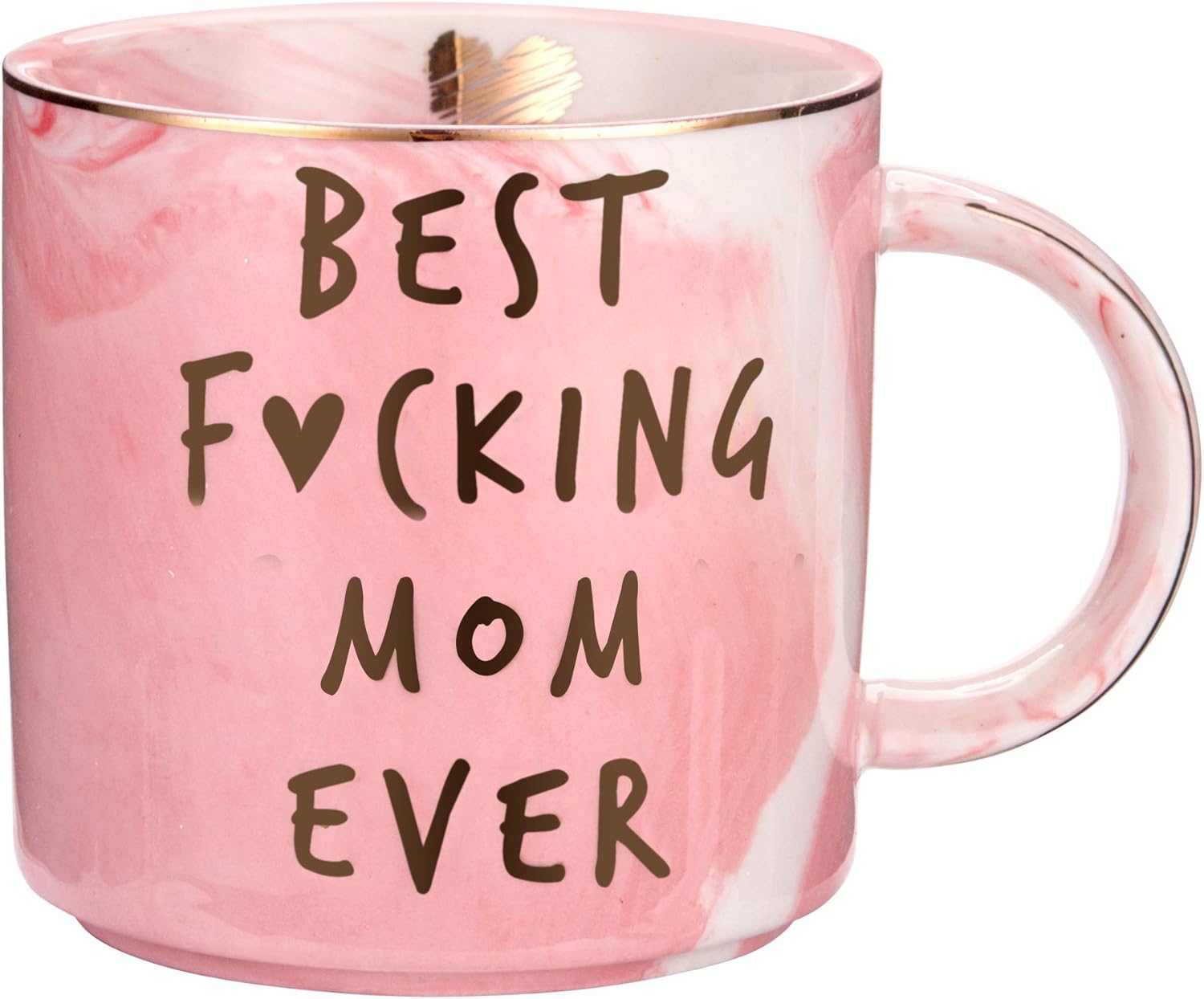 Mother's Day Mug - Mom Gifts for Women - Best Mom Ever - Funny Mom Birthday Gift Ideas, New Mom, Pregnancy Congratulations Gifts for First Time Moms and Mother To Be - Pink Mug, 11.5oz Coffee Cup