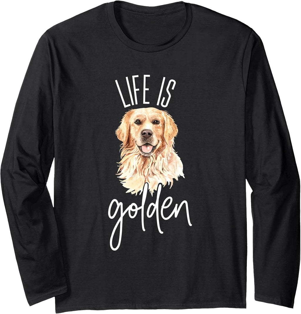 Golden Retriever Design for Dog Lovers and Pet Parents Long Sleeve T-Shirt