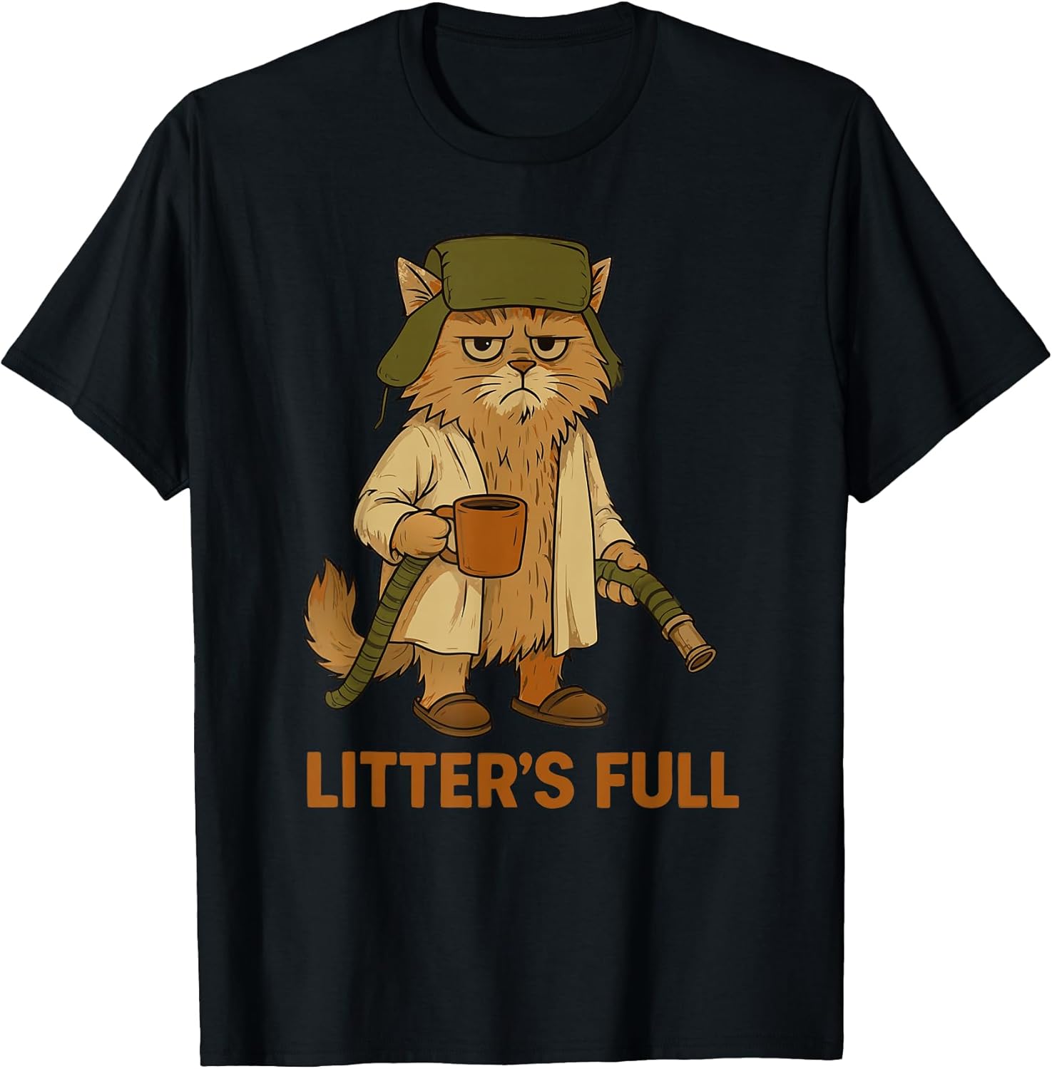 Litter’s Full Funny Cat Lovers Christmas Xmas T-Shirt