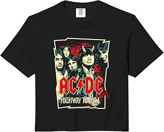 Official AC/DC Highway to Hell Special Graphic Comfort Colors Crop Top