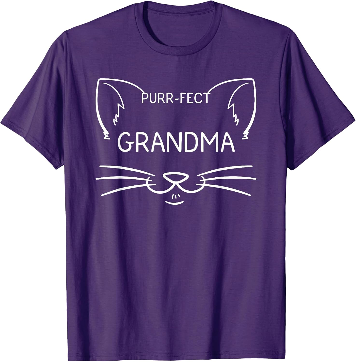 Purr-fect Grandma Funny Cat Lover Grandmother Kitty Owner T-Shirt