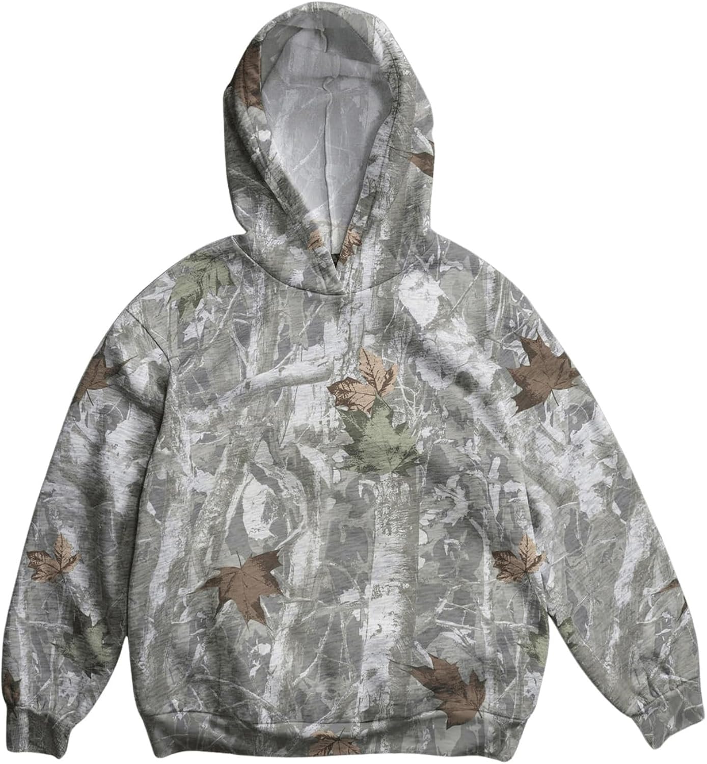Girl's Graphic Camo Hoodie Long Sleeve Drop Shoulder Hooded Sweatshirts Loose Vintage Pullovers