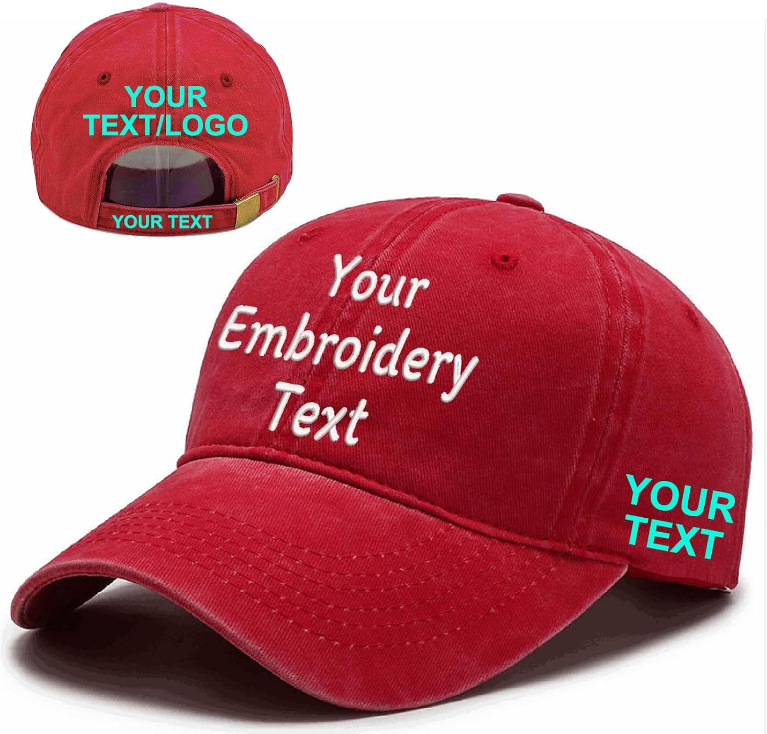 Embroidery Custom Hat for Men,Personalized Vintage Baseball Cap with Your Text Logo,Trucker Hat,Gifts for Men Dad