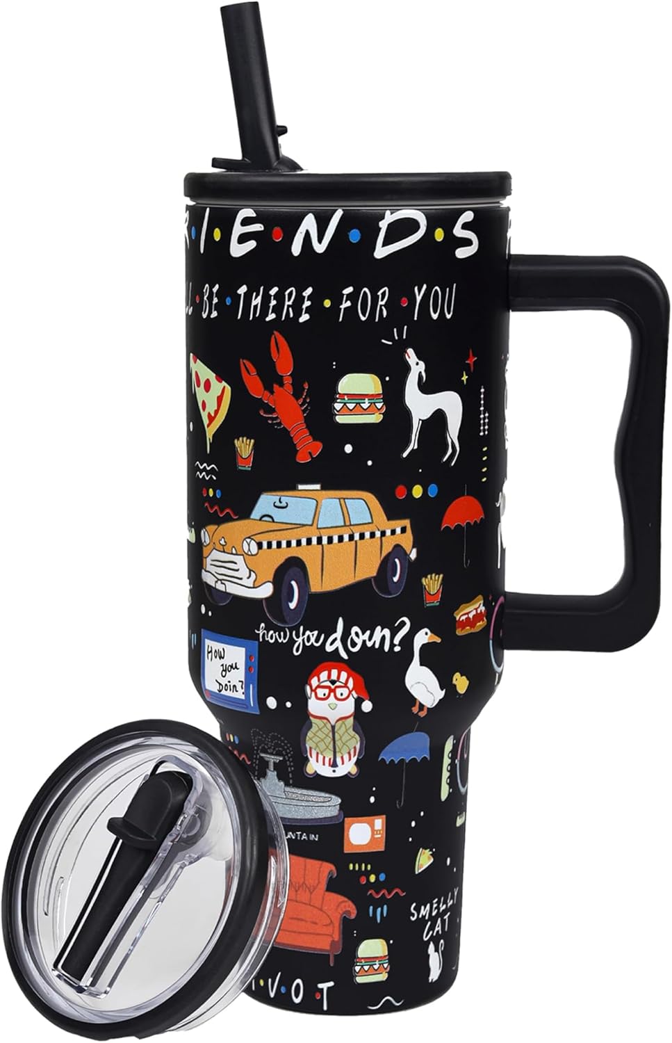 40oz Stainless Steel Tumbler with Lid and Straw Funny TV Show Gifts Coffee Cup,Funny Fans Love Merchandise Insulated Double Wall Coffee Mug for Anniversary Christmas Gifts
