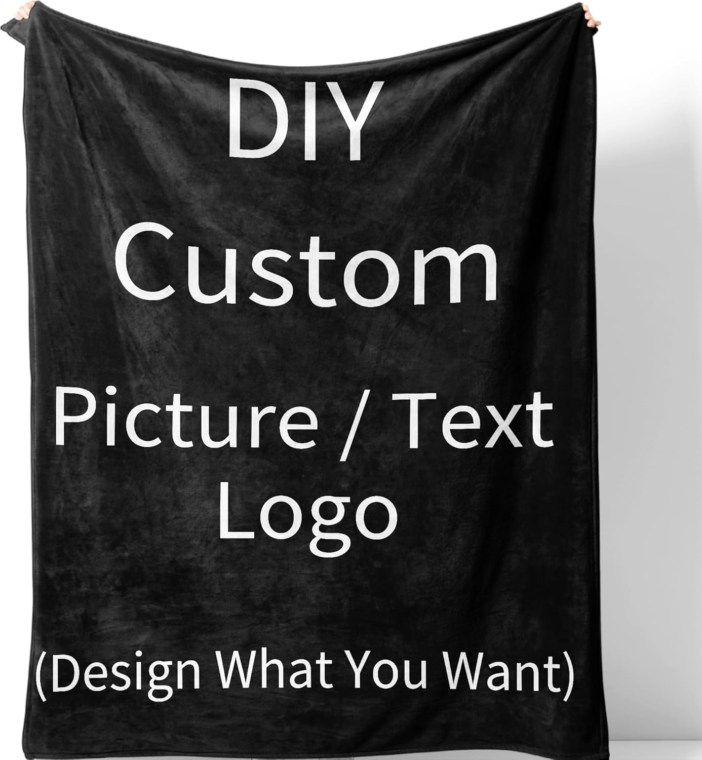 Custom Blanket Gifts for Him Her Personalized Soft Fleece Throw Blankets with Logo Pictures for Cosplay Birthday Customized Picture Gifts for Girlfriend Boyfriend Mom Dad