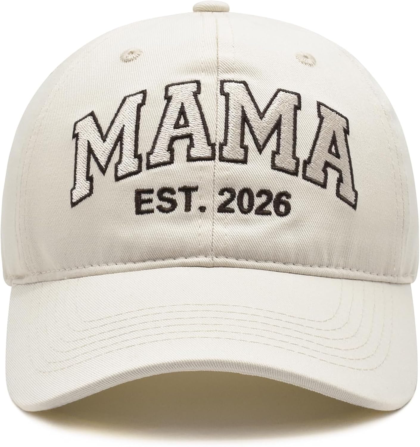 Mama EST 2026 Hat, Mother's Day Birthday Gifts for New Mom, Adjustable Embroidered Mama Baseball Cap for Women